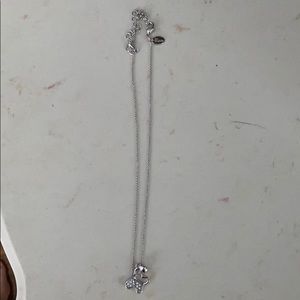 Silver butterfly necklace